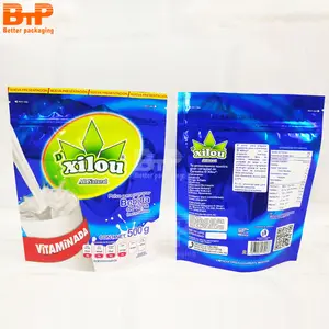 Túi Nhựa Có Khóa Kéo Tái Sử Dụng Tùy Chỉnh 500G Túi Đứng Túi Đóng Gói Sữa Bột Whey Protein