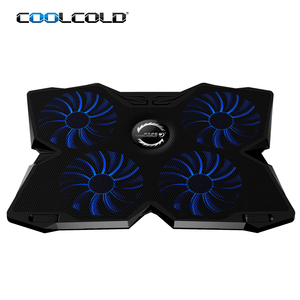 Coolcold 4 lớn LED máy tính xách tay làm mát pad chơi game máy tính xách tay quạt mát 17.3 inch amazons tốt nhất người bán máy tính xách tay mát - Product Image 3