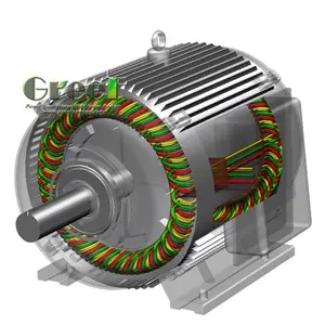 Véhicule radiocommandé 9 a 1 MW, générateur dynato 3 phases ac synchrone