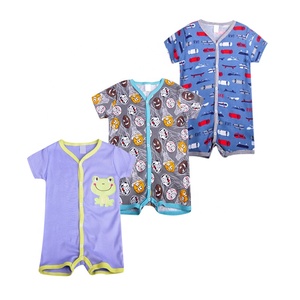 Jumpsuit Katun Bayi Baru Lahir, Piyama <span class=keywords><strong>Onesie</strong></span> Bayi Kualitas Terbaik dengan Minimal Pesanan