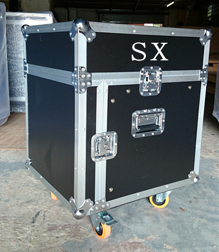 10U Rack Mount Computer Case with Mixer Slant Top, Back Door