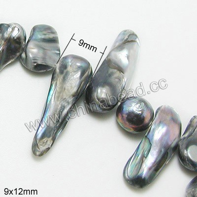 Naturel d'eau douce perle baroque, Perle baroque perles AAA de perles pour fabrication de collier