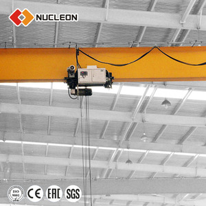 Nucleón eléctrica sola viga Goliat grúa 1 toneladas carretilla pistas 12 V eléctrica grúa de techo - Product Image 6