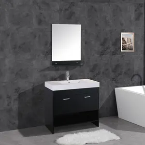 Commercial Soft Close Simple Solid Wood Bathroom Vanity