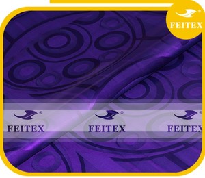 Nouvelle Arrivée Africaine Tissu Tissu Guinée Brocade FEITEX Parfum De Mode Violet Bazin Riche - Product Image 3