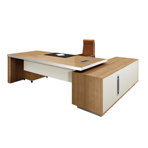 Escritorio de oficina ejecutivo moderno de alta calidad Suministro DE FÁBRICA DE China Muebles de madera MDF Mesa de computadora para el hogar CEO Office Company - Product Image 2