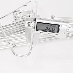 Bộ 40 mạnh mẽ Dây kim loại móc 16 inch thép không gỉ quần áo móc áo cho quần áo cửa hàng ban công phòng tắm sử dụng - Product Image 2