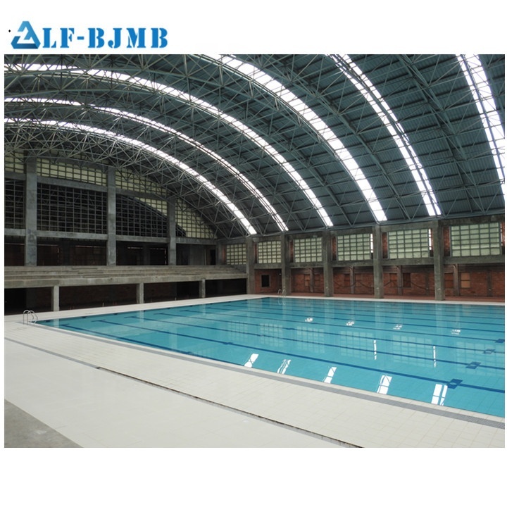 Couverture en Polycarbonate Préfabriquée Structure En Acier Auvent De Piscine