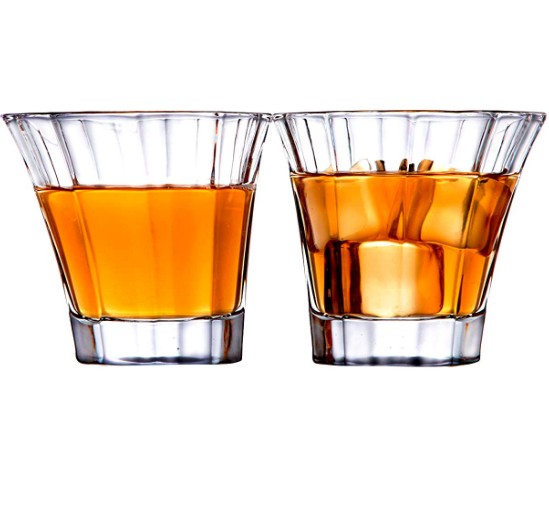 Whiskey Decanter And Glasses Set of 5 Piece Personalized Crystal Decanter & Crafted Crystal Glasses Set for Wine Liquor