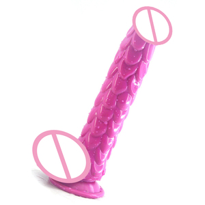 Dildo en silicone à l'échelle de dragon de 19 cm de long, peau de serpent, écailles de <span class=keywords><strong>poisson</strong></span>, massage prostatique, dildo à l'échelle de dragon à vendre - Product Image 4