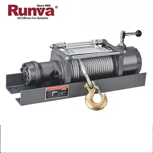 Runva最も人気のあるフルスチール減速機ギアトラック油圧ウインチ