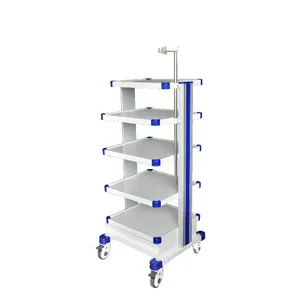 TOP Quality 5 Layers Medical Trolley Cart ENT endoscopy medical supplies