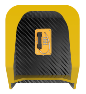 Phone <strong>booth</strong> wall mounted soundproof <strong>public</strong> glass metal cabinet <strong>telephone</strong> oil&gas power plant industrial emergency telephone <strong>used.</strong> - Product Image 2