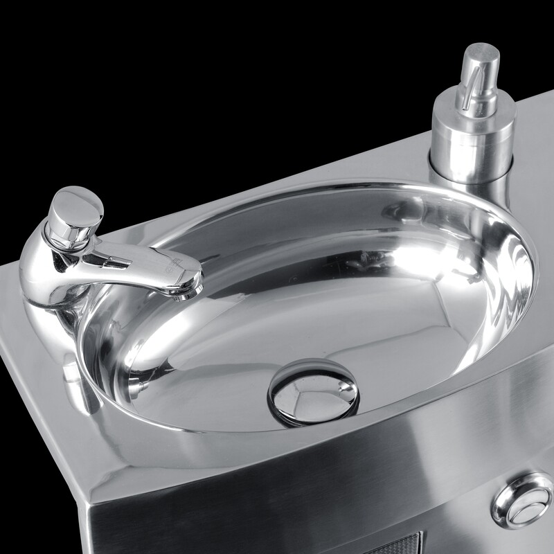 Kuge stainless steel rv toilet for bus one piece motor home western type of toilet bowl with sink