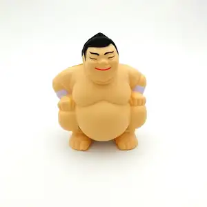 BSCI Factory Custom Logo PU schiuma Antistress Sumo lottatore Antistress Sumo Wrestler Stress Ball