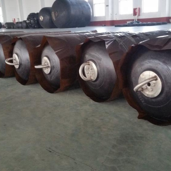 Marine Pneumatic Rubber Fender Yokohama Dock Fenders Foam Filled BV Certificated