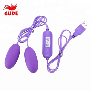 Juguetes sexuales de doble vibración alimentados por USB, vibrador <span class=keywords><strong>fuerte</strong></span>, huevos de salto dobles, producto sexual para mujeres, orgasmo, Juguetes sexuales para adultos - Product Image 1