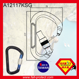 25KN Aluminum Screw Lock Mountain Climbing Carabiner - Product Image 3