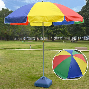 Parapluie de plage grand format, pliable, couleur <span class=keywords><strong>arc</strong></span>-<span class=keywords><strong>en</strong></span>-<span class=keywords><strong>ciel</strong></span>, pour l'extérieur - Product Image 2