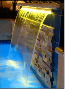 Fontaine extérieure en acrylique <span class=keywords><strong>avec</strong></span> lumière <span class=keywords><strong>LED</strong></span>, évier de <span class=keywords><strong>piscine</strong></span>, cascade <span class=keywords><strong>d</strong></span>'<span class=keywords><strong>eau</strong></span> - Product Image 2