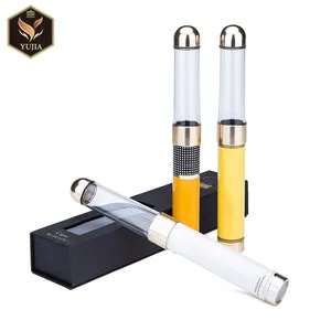 Quảng châu Yujia cohiba tùy chỉnh nhôm cigar ống với cigar punch và độ ẩm