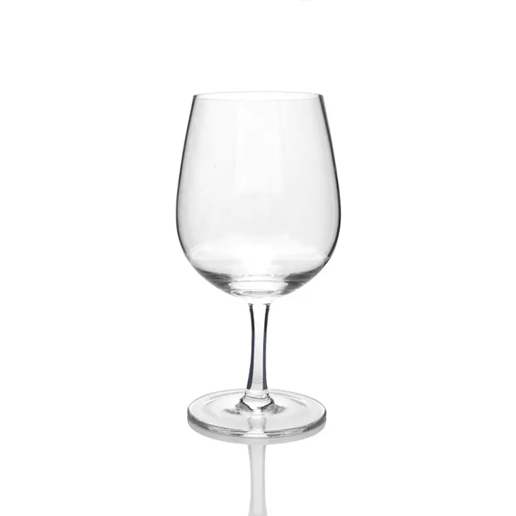 Wholesale Clear 300ml Lead-free Thick Short Wine Glass Goblet with thick stem