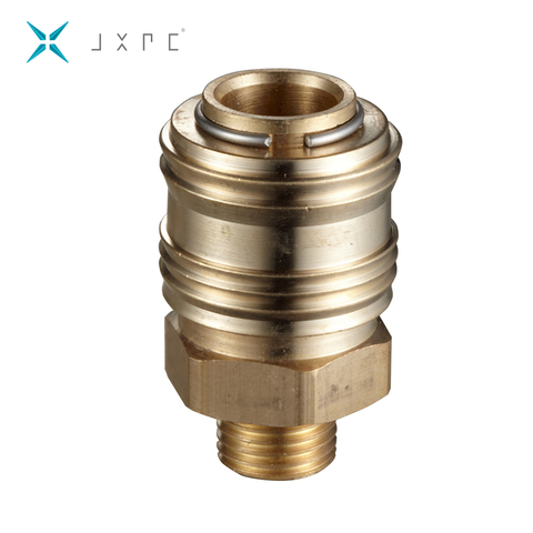 JXPC Brand Pneumatic Quick Coupler Brass Steel Tube Pipe Fitting