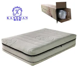 Hot Selling Vacuüm 10Inch 25Cm Verpakt Visco Memory Foam Koel En Warm Matras Pad Doos Matras