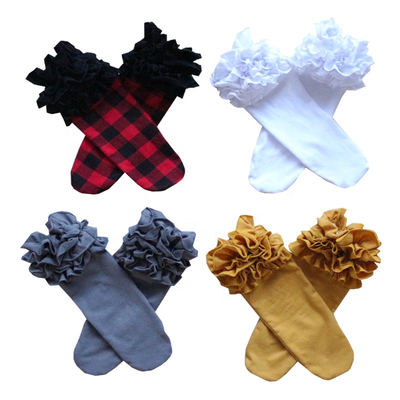 Оптовая продажа, Детские хлопковые носки, детские разноцветные рождественские носки, носки с оборками для маленьких девочек