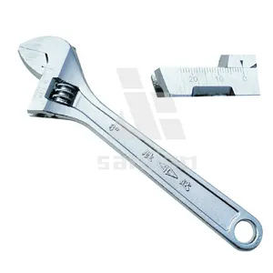 Adjustable Wrench Bare Handle 4'' 6'' 8'' 10'' 12'' 15'' Cr-v Carbon Steel SJIE-7140 CN;ZHE Middle and High OEM
