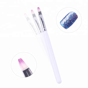 Misscheering White Nail Art Brush UV Gel Polish pittura disegno pennelli sfumati <span class=keywords><strong>penna</strong></span> per unghie accessori per punte per unghie fai da te Manicure - Product Image 4