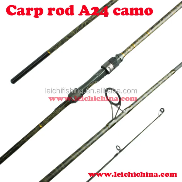 Camo color coating fishing carp rod