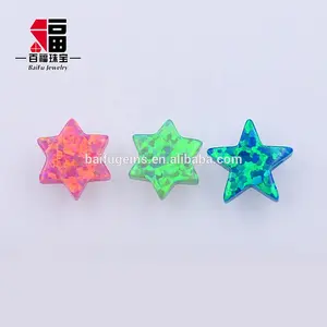 10mm Star Shape 78 kinds of color synthetic loose wholesale Opal for jewelry