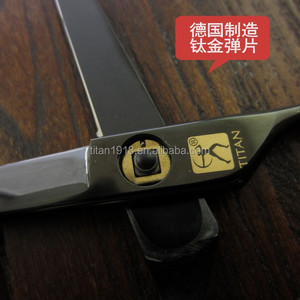 TITAN Black Coating Colourful <strong>Beard</strong> Screw Hairdressing Thinning <strong>Scissors</strong> - Product Image 5