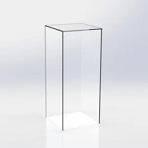 Square Perspex Acrylic Plinth Clear Acrylic Pedestal Stand