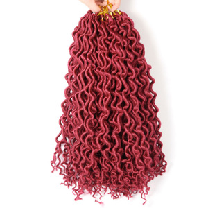 African Jumbo Trenzado Trenza Onda Faux Locs Sintético Micro Kinky Twist Hair Protein Fibra Teñida-Micro Kinky Twist Hair - Product Image 3