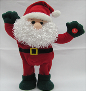 Diseño único decoración casera de Navidad divertida bailando y cantando Santa Claus muñecas - Product Image 3