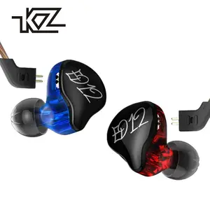 KZ ED12 kulak kulaklık Stereo koşu spor Hi-Fi kulaklık gürültü iptal HiFi bas