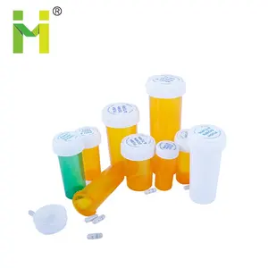 Plastic Container And Bottle Customize Prescription Plastic Bottle Manufacturers Pharmacy Containers Child Resistant Reversible Cap Vials Green Pill Bottles