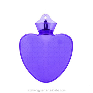 Pas cher prix en plastique en forme de <span class=keywords><strong>coeur</strong></span> bouteille d'eau chaude - Product Image 1
