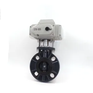 12v 24v 110v 220v stainless steel PVC motorized electric ball valve butterfly valve