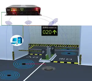 Smart parkeer systeem voertuig count sensor voor een entree en een exit parkeerplaats