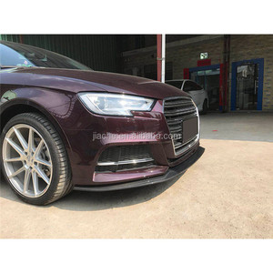 Spoiler Anteriore in Fibra di Carbonio per <span class=keywords><strong>Audi</strong></span> <span class=keywords><strong>A3</strong></span> Sline S3 <span class=keywords><strong>Berlina</strong></span> 4 Porte (Non <span class=keywords><strong>A3</strong></span> Standard) 2017 2018 Decorazione Paraurti - Product Image 2
