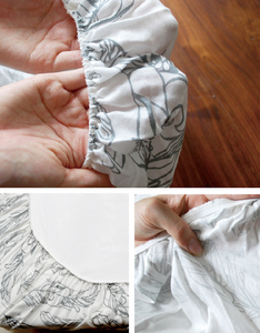 100% Cotton Muslin <strong>Crib</strong> <strong>Sheet</strong>, Baby Cot <strong>Sheet</strong> Baby Bedding Fitted <strong>Sheet</strong> - Product Image 6
