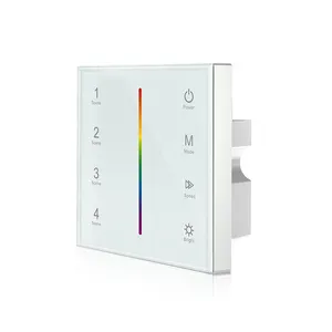 T3-1 dimmer LED RF2.4G montato a parete 3 canali mini controller dmx per luce LED RGB