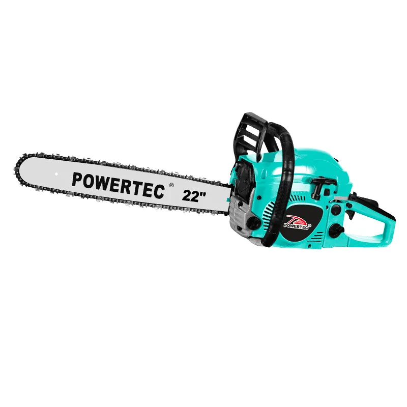 POWERTEC 5200 essence bois coupe kraftdele scie à chaîne tronçonneuse