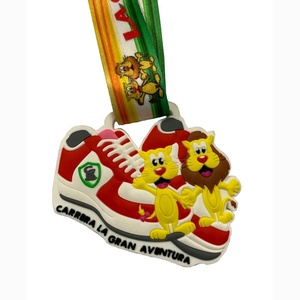 Médaille de fantaisie en caoutchouc miraculeuse en plastique de PVC mou promotionnel de sport de souvenir pour l'enfant - Product Image 3