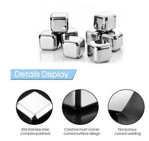 In acciaio inox riutilizzabile <span class=keywords><strong>cubetti</strong></span> di ghiaccio per bere vino festa di nozze uso commerciale in ristoranti e alberghi - Product Image 3