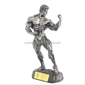 Custom resin bodybuilding award bodybuilding muscle trophy