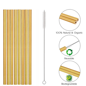 Natural <strong>Bamboo</strong> <strong>Straws</strong> Boba <strong>Straws</strong> Biodegradable Drinking <strong>Straw</strong> - Product Image 2